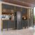 Cozinha Completa 100% Mdf 6 Peças 12 Portas 4 Gavetas e Vidro 354cm  Vicenza Espresso Móveis Amêndoa/Chumbo