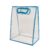 Sacola Transparente Fosca Pvc Alça Plana Azul Claro – 30x23x15cm – 10 unidades – 10 unidades – Cromus – Rizzo