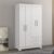 Guarda-Roupa Solteiro 4 Portas 2 Gavetas  Branco New/Rosa
