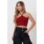 Cropped Feminino Tricot Amarração Planet Girls Vermelho Médio