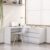Escrivaninha em L ou Reta 140cm 6 Gavetas Oring CabeCasa MadeiraOriginals Branco