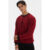 Blusa Moletom Masculina Gola Careca Polo Wear Vermelho Médio
