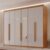 Guarda Roupa Casal 6 Portas 2 Gavetas com Espelho MDF Veracruz Naturalle/Off White