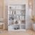 Estante para Livros 180cmx120cm 5 Prateleiras Seattle Yescasa Branco