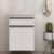 Gabinete de Banheiro 50cm sem Cuba/lavatório Ref 501 Branco
