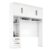 Módulo Closet Smart Aéreo com Criado 2 Gavetas com Maleiro Branco