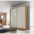 Guarda Roupa Solteiro MDF 2 Portas 3 Gavetas Ávila  Cumaru Fendi