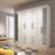 Guarda Roupa Casal 8 Portas 6 Gavetas Master com Espelhos Branco
