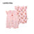 Lovito Kids Bodies Fofo de Cores Contrastantes com Botões para Primavera/verão para bebê LNL119148