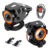 Farol De Milha Led 30w Angel Eyes Moto Mini Projetor Ambos Lados