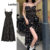 Lovito Vestido Boho Ditsy Floral Padrão Vestido Franzido Para Mulheres L79AD068