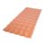 Kit 10 Telhas Plan Pvc 2,42×0,88 6 Ondas Afort Terracota
