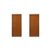 2 Kits Porta de Madeira Lisa 215x84cm com Batente de Mdf Ultra 10cm Melamínica