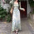 Lovito Tecido de Vestido Elegante Costura de Renda Vestido de Primavera/verão para mulheres LNE117063
