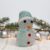Enfeite Decorativo de Natal com Luz – Boneco de Neve com Cachecol – Azul – 18cm – 1 unidade – Rizzo