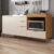 Balcão para e Pia Cooktop 190cm 4 Portas 2 Gaveta Alice Angelin Premium/Off White