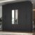Guarda-roupa Casal 100% MDF com Espelho 8 Portas 4 Gavetas Jatobá Yescasa  Preto