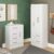 Quarto Completo com Guarda-roupa 3 Portas e 2 Gavetas e Cômoda 4 Gavetas 1 Porta