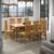 Conjunto Sala de Jantar Mesa Retangular 180cm e 8 Cadeiras em Madeira Maciça Essen Espresso Móveis