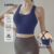 Lovito Sutiãs Esportivos Push Up Alto Impacto Zíper Frontal Fitness LNA109044