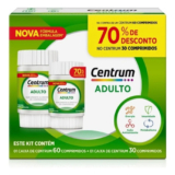 Kit Centrum Adulto Embalagem Econômica Com 90 Comprimidos