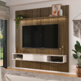 Painel Belluno para TV de até 75 Polegadas com 1 Prateleira e 2 Nichos Artely