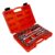 Kit 22 Pçs Jogo Soquetes Estriados  Chave Catraca Reversível Profissional