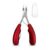 Alicate Unha Profissional Aço Inox Corte Curvado Mola Dupla Manicure Pedicure