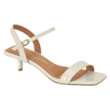 Sandália Feminina Salto Fino Baixo Kitten Heel Quadrada Tendência Moda Vizzano Original