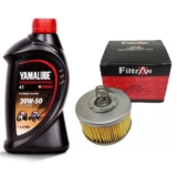 KIT 1 ÓLEO YAMALUBE 4T 20W50 MINERAL API SL + 1 Filtro FILTRAN CROSSER 150 FAZER150 FACTOR 150-125