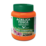 Tinta acrílica fosca Laranja 250ml 517 Acrilex