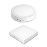 kit 10 Painel Led 18w 22.5×22.5 cm Sobrepor Quadrado ou Redondo plafon 3000K 4000K 6500K