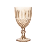 Taça para Água Greek 320ml Âmbar Metalizado Vidro Wolff