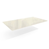 Tampo Mesa Sala de Jantar Madeirado c/Vidro TA26 Retangular 90x160cm Off White – Kappesberg