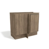 Balcão de Cozinha Maxxi G748 Canto Reto 1 Porta c/Tampo 80cm Nogal – Kappesberg