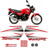 Adesivos Para Yamaha Ybr 125 2006 Moto Vermelha + Emblemas