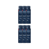 Kit 6 Desodorante Nivea Men Deep Original Aerosol Antitranspirante 48h 150ml