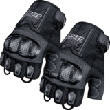 Luva Meio Dedo X11 Blackout 2 Masculina Preta Motoqueiro Moto Motociclista