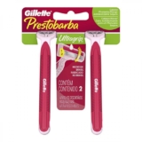 APARELHO GILLETTE PRESTOBARBA ULTRAGRIP COM 2 UNIDADES FEMININO