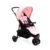 Carrinho de Bebê de Passeio Reclinável Delta Rosa Mescla Voyage