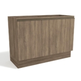 Módulo Cozinha Kappesberg Maxxi Balcão G745 2 Portas p/ Pia 120cm S/tampo Nogal