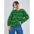 Casaco Tricot Ponto Crochê com Botões Modelagem Moderna  Textura Encorpado Estilo Europeu Clean Outono Inverno