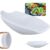 2 Peças Ovais Fundas para Buffet Salada 41cm Restaurante Profissional Melamina Branca