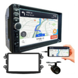 KIT CENTRAL MULTIMIDIA MP5 7 POL CÂMERA DE RÉ DUSTER KWID OROCH CAPTUR LOGAN SANDERO 2011 A 2020