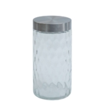 Pote Bolhas 1700ml de Vidro com Tampa Inox Redondo – Mozcada