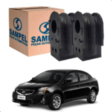Par Bucha Barra Estababilizadora Dianteira Nissan Sentra 2007 A 2012