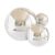 Kit c/ 12 Balão Metalizado Bola Globo 4d Prata Festa Decoração Enfeites – 4 Cada Tam