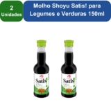 Kit 2 Unidades Molho Shoyu Satis! para Legumes e Verduras 150ml