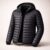 Casaco Inverno Masculino Puffer Preto com Touca Jaqueta Moderna e Resistente