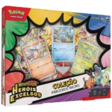BOX POKÉMON COLEÇÃO PARCEIROS INICIAIS COPAG MEGA ME2.5 TCG CARTAS BOOSTERS HERÓIS EXCELSOS JOHTO